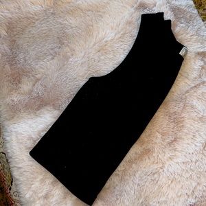 Neutral Black Tank Top.